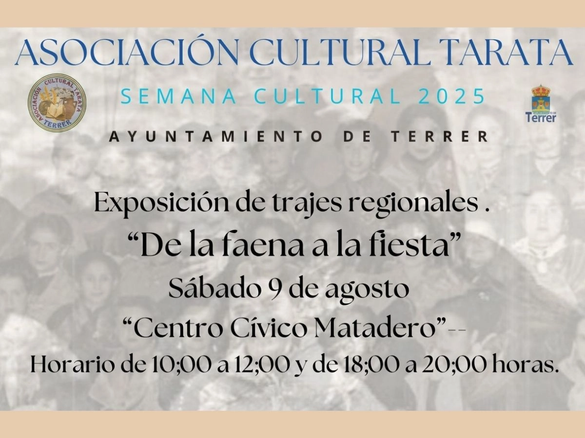 Exposición de trajes regionales De la faena a la fiesta